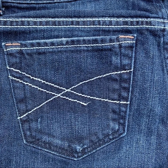 Aeropostale Dark Wash Distressed Jean Shorts - Picture 7 of 10